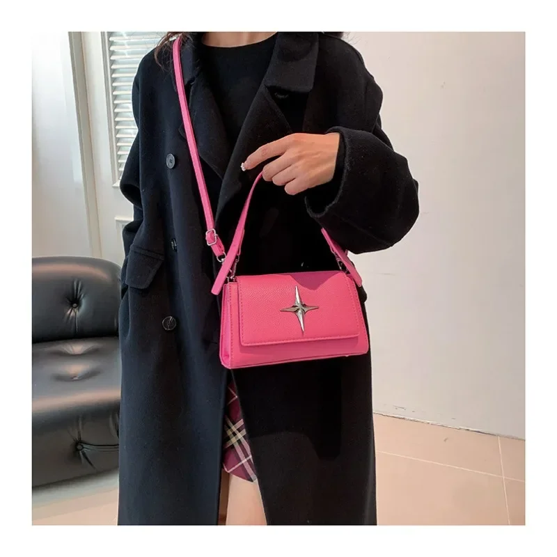 

B Popular High-quality Texture Handbag Crossbody Bag New Simple Korean Shoulder Bag Fashion Trendy Luxury Brand Crossbody Bag