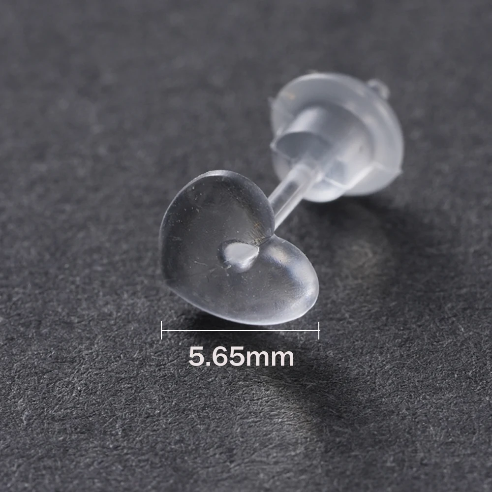 Invisible Clear Plastic Earrings, Sensitive Ears