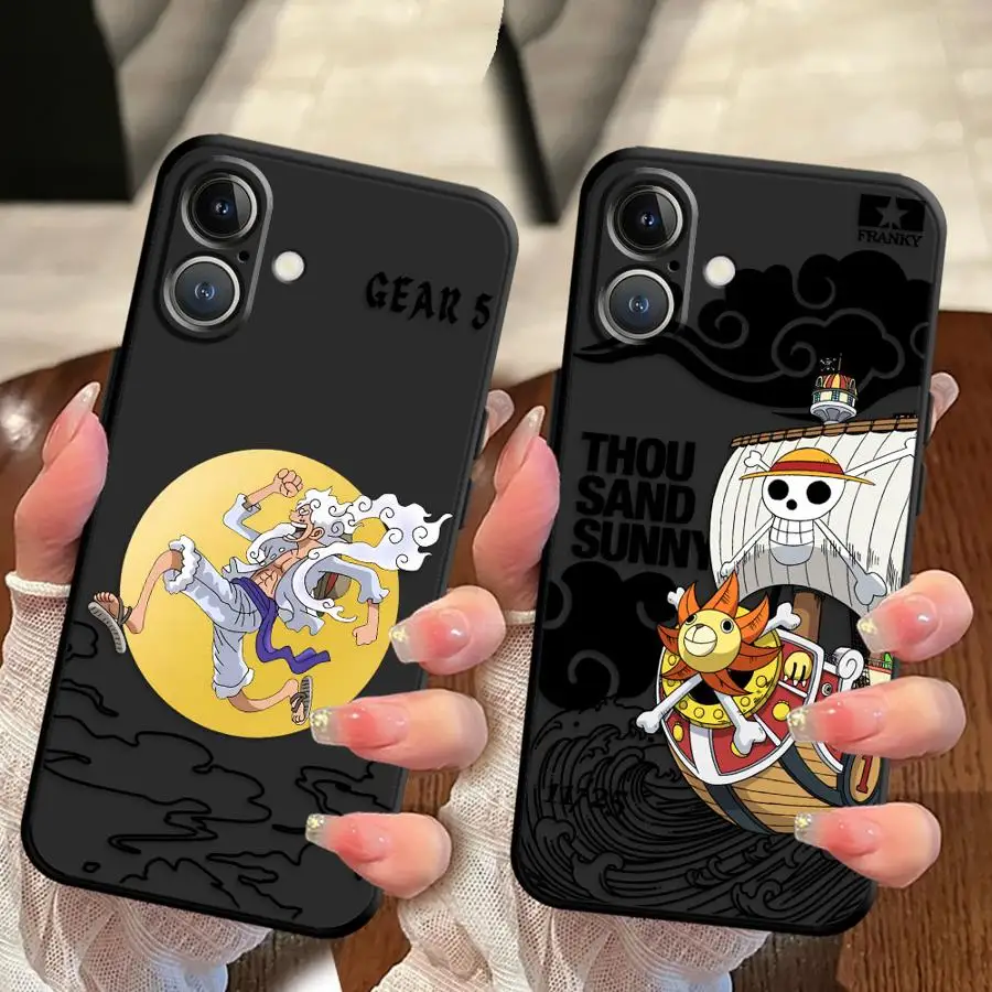 قطعة واحدة لوفي S القراصنة السفينة لينة عودة غطاء الهاتف الحال بالنسبة آيفون 17 16 برو ماكس X XS XR 13 Mini 15 Plus 7 8 11 12 14 SE 17Air