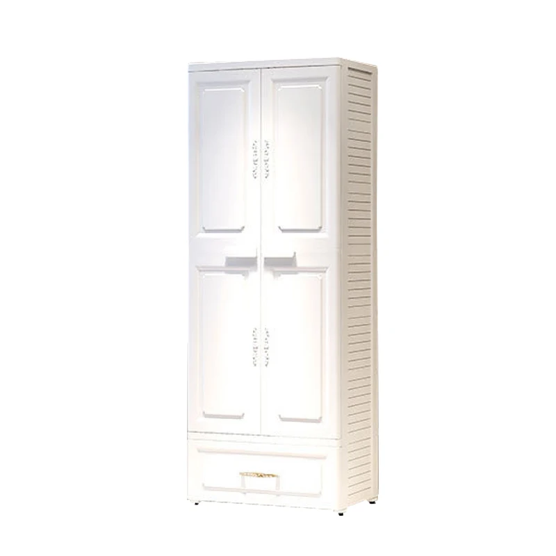 Assemble Plastic Clothes Wardrobe Modern Design Storage Closet White Plastic