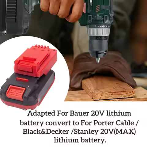 Adapter For Bauer 20V lithium battery convert to For Porter Cable / Black&amp;Decker /Stanley 20V(MAX) lithium battery.(No Battery)