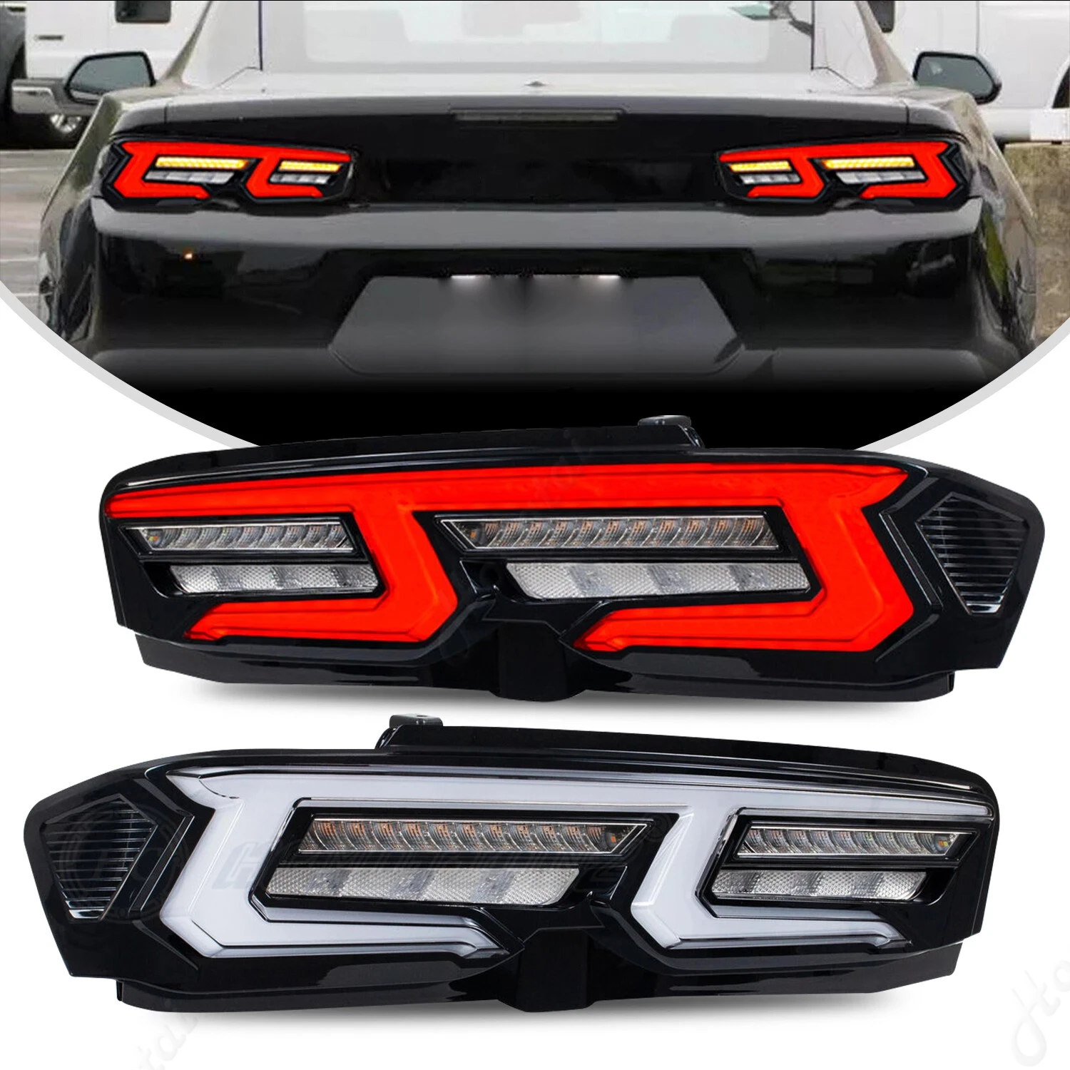 

LED Taillight assembly for 2019 2020-2023 Chevrolet Camaro Accessories Tail Lights Lamp Rear LED Light Taillights brake light