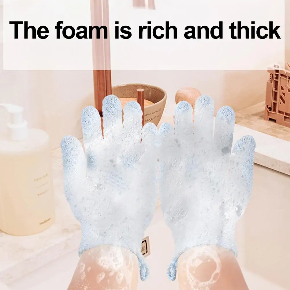 Exfoliation Glove Exfoliating Bath Scrub Gloves Double-sided Design Gentle Exfoliation Skin Care Mitts for Smooth Radiant Body