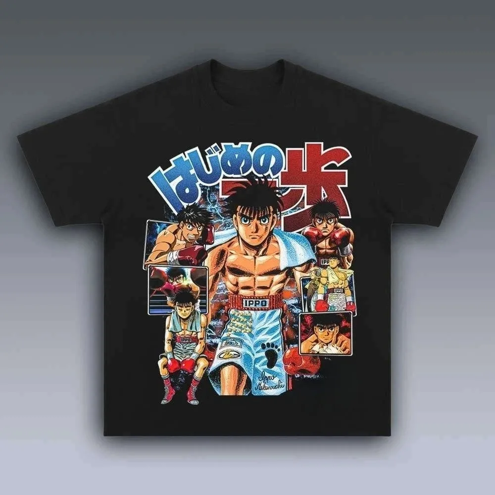 

Hajime no Ippo Anime Tee Merch T-shirt Merch Men Short Sleeve Tee Unisex Tops Clothes Causal Female Y2K Tops
