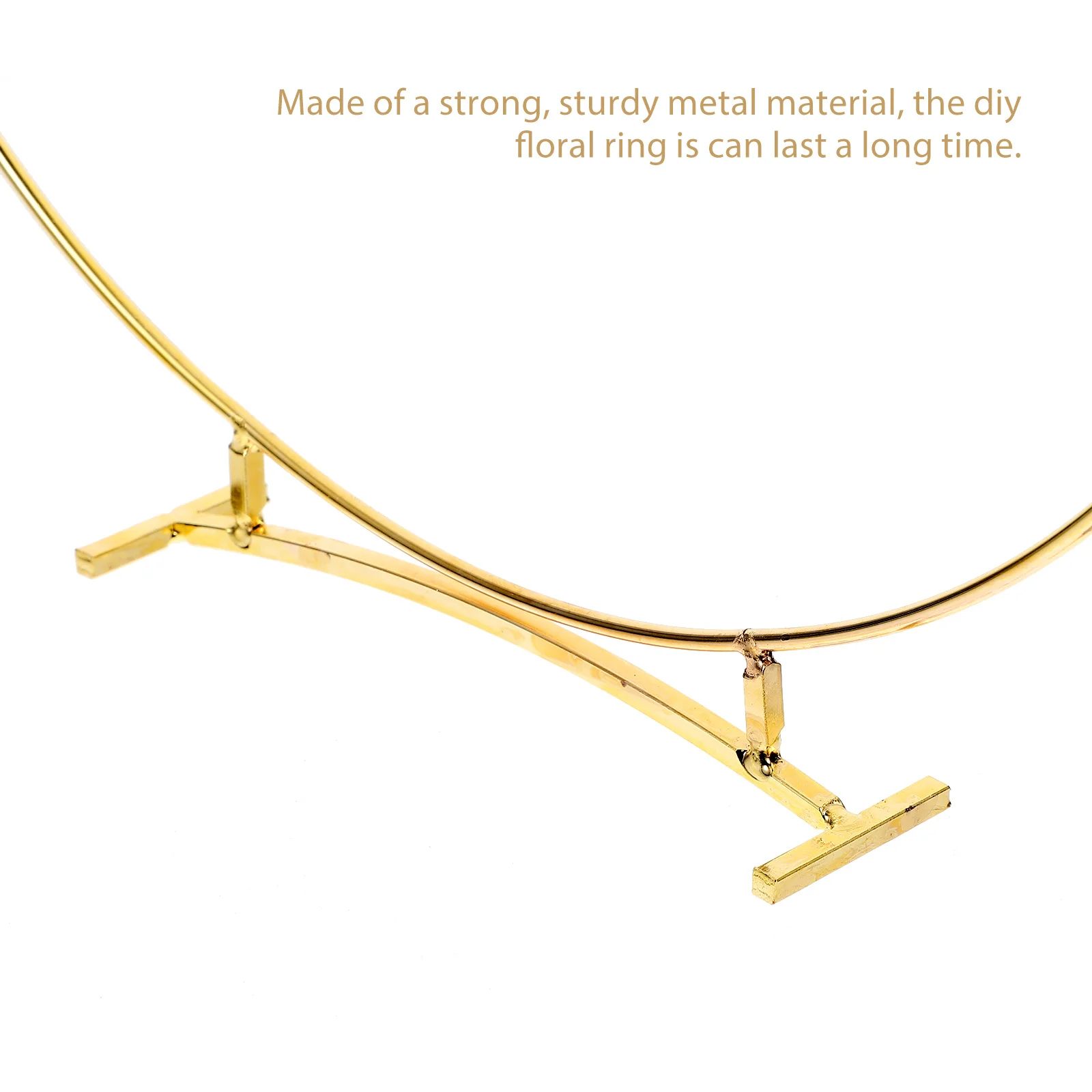 

Metal Floral Ring Hoop Sturdy Metal Floral Wreath for DIY Wedding Table Garland Decoration Supplies Wedding Decor