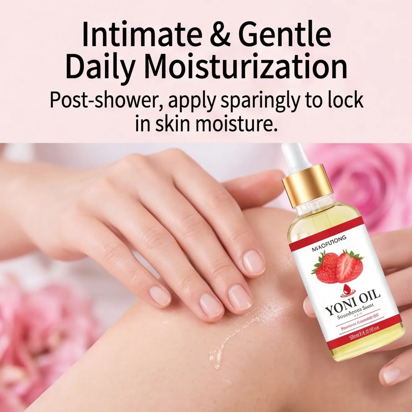 1/2/3PCS Strawberry Intimate Essential Oil 30ml, Moisturizes and Nourishes the Skin, Gentle Feminine Intimate Care Oil