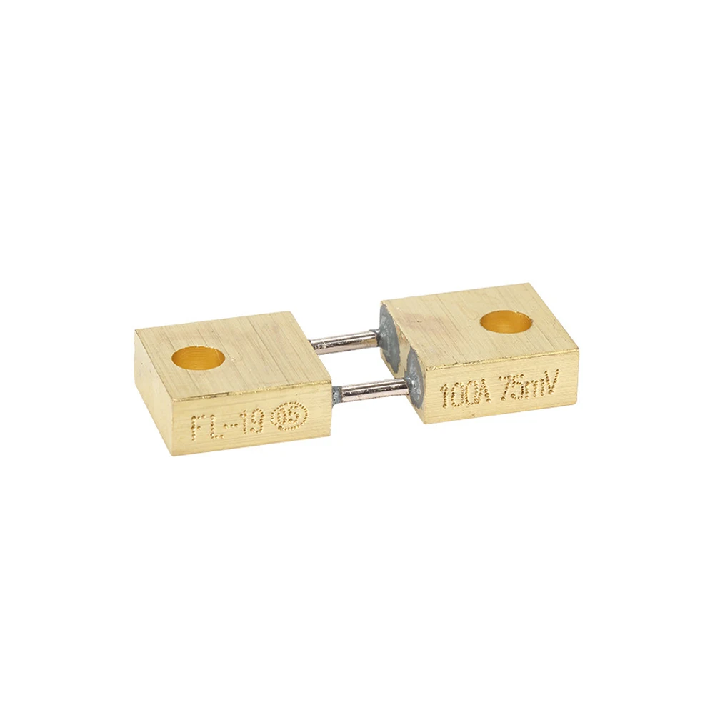 FL-19B DC Shunt 100A 200A 300A 400A 500A 75mV Welding Machine Brass Resistor Level Shunts for Current Analogue Panel Meter