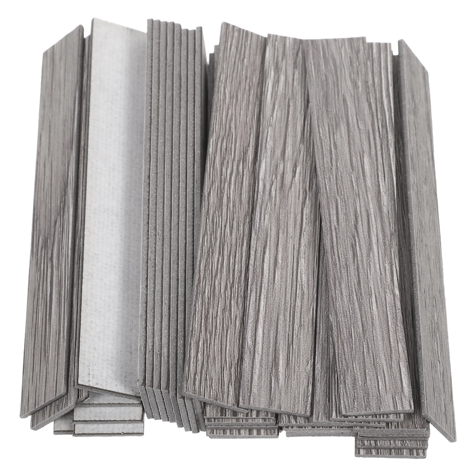 

40pcs Dollhouse Miniature Flooring 1:12 Scale Realistic Wood Grain Floor Boards For Diy Mini House Decor Self-Adhesive Panels