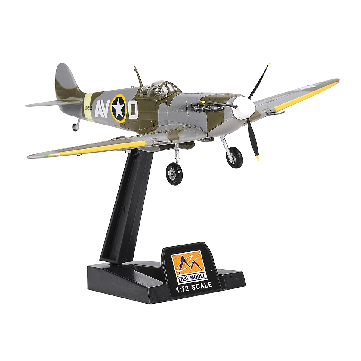 1/72 Spitfire Fighter  Model Plane Military US Air Force 1943 Collectible