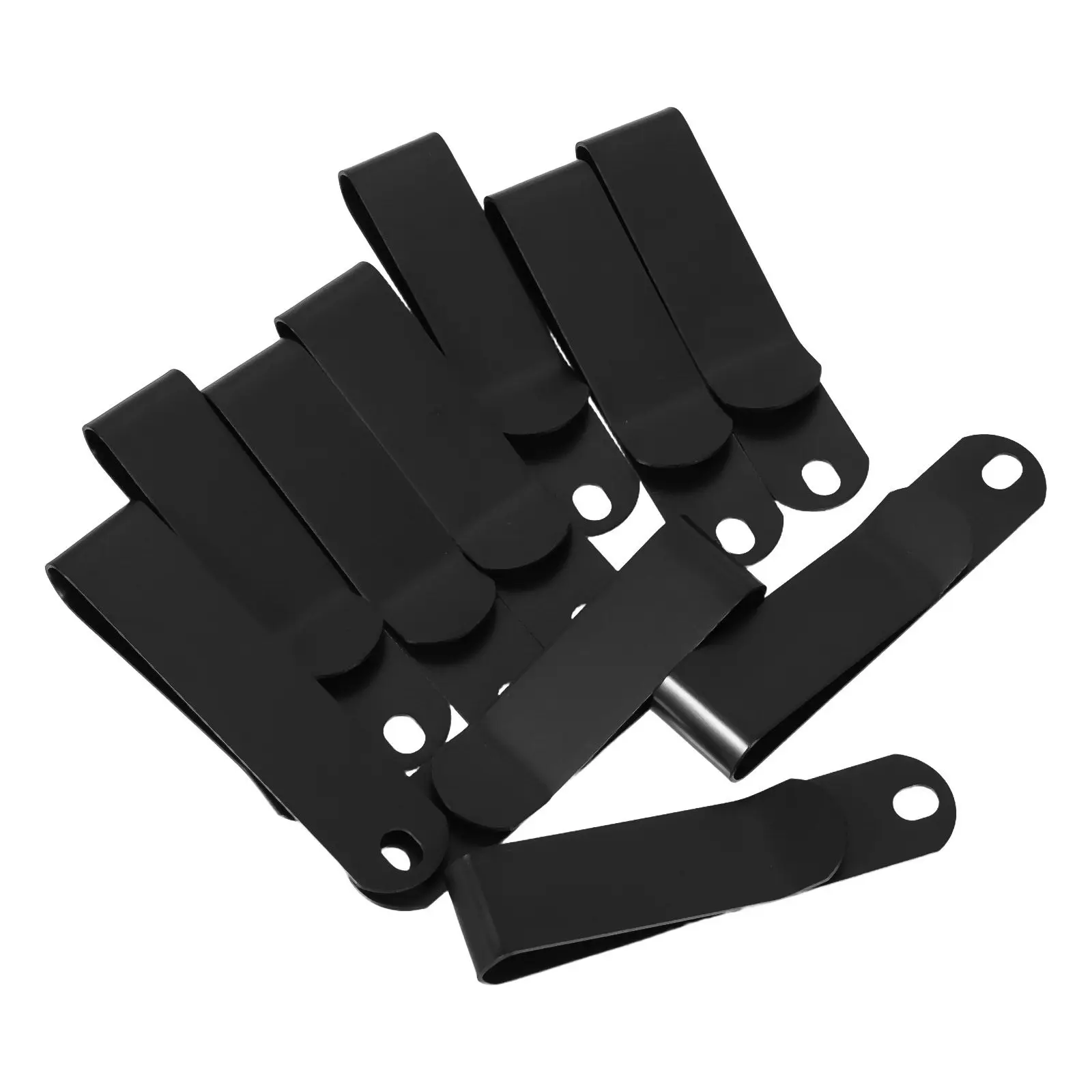 10Pcs Metal Belt Clip Stylish Sleek Spring-Loaded Phone Belt Holder Tool Pouch Clip for Office Travel Outdoor Activities Use