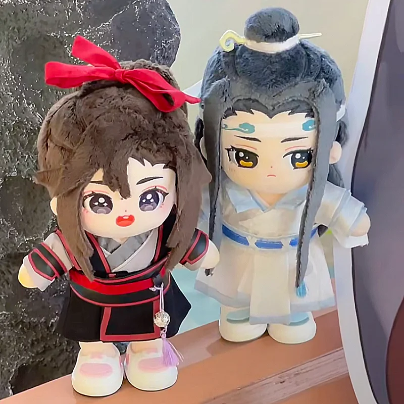

Mo Dao Zu Shi 20cm Plush Dolls Wei Wuxian Lan Wang Ji Anime Figures Model Wa Anime Official Cotton Cute Plush Dolls Toys Gift