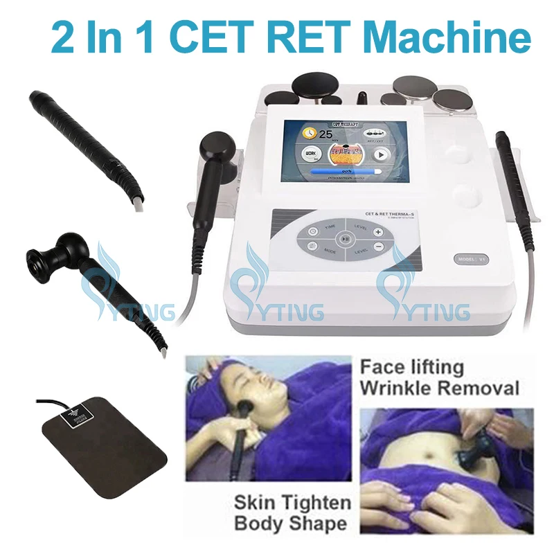 

Tecar Therapy Diathermy Slimming Machine Monopolar RF RET CET Body Shape Face Lift Beauty Equipment