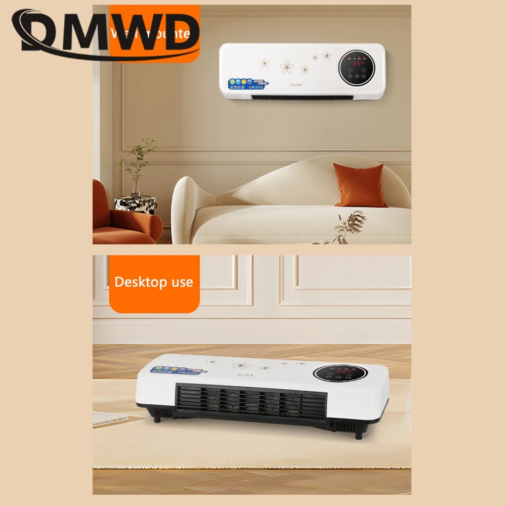 Dmwd เครื่องทำความร้อนติดผนังพัดลมอุ่นเครื่องปรับอากาศ, เครื่องทำความร้อนตั้งโต๊ะเครื่องทำความร้อนอุ่นในห้องน้ำ220V