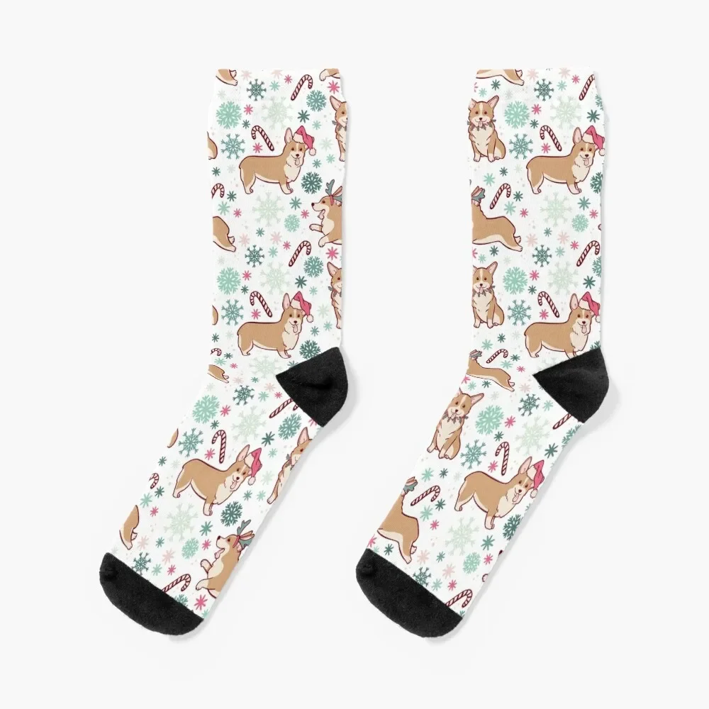 

Corgi Christmas Socks Heating sock gift Men's Socks Luxury Women's