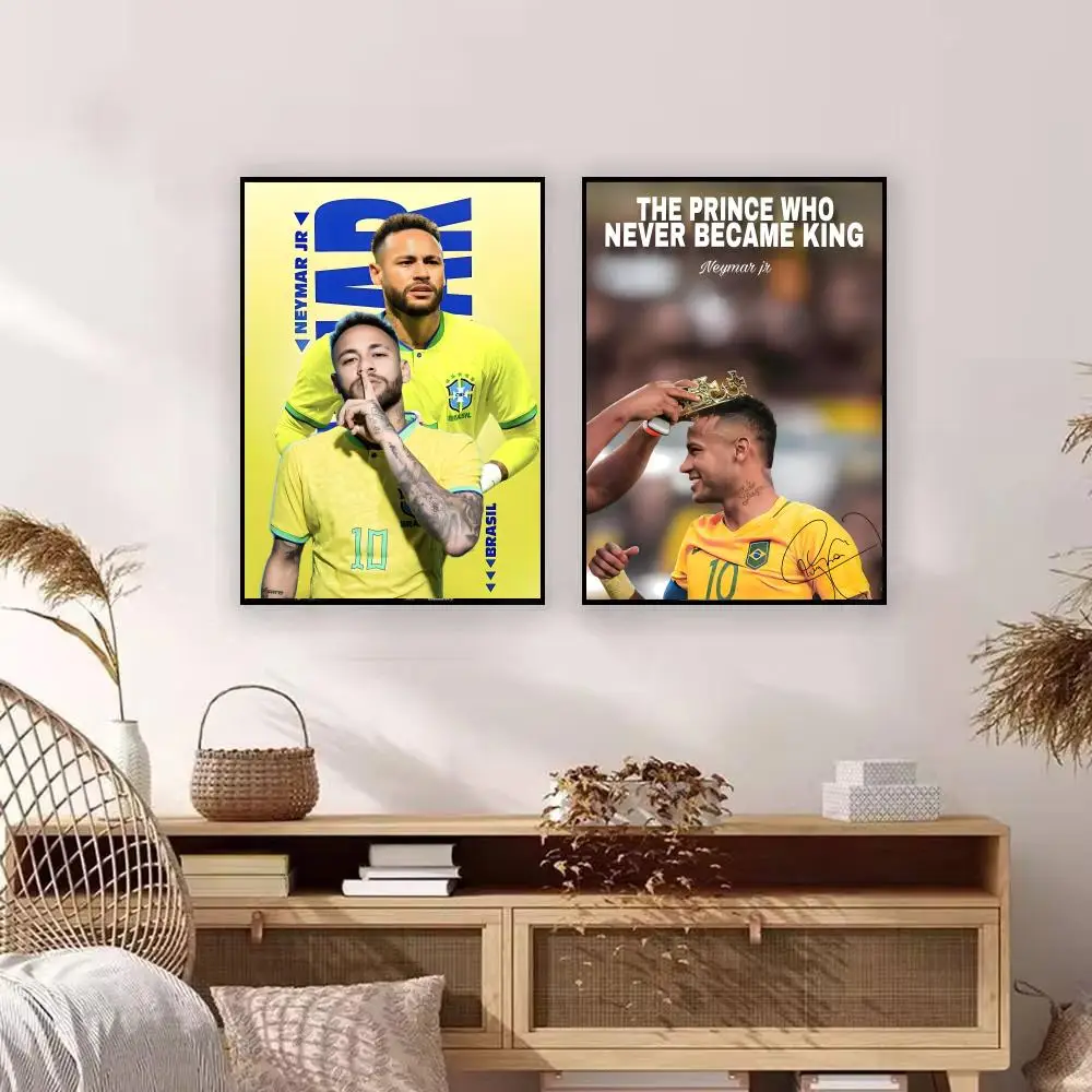 Athlete N-Neymar Jr Poster Graffiti Art Posters, Chic Wall Decor for Home, Studio, Office & Coffee Shop