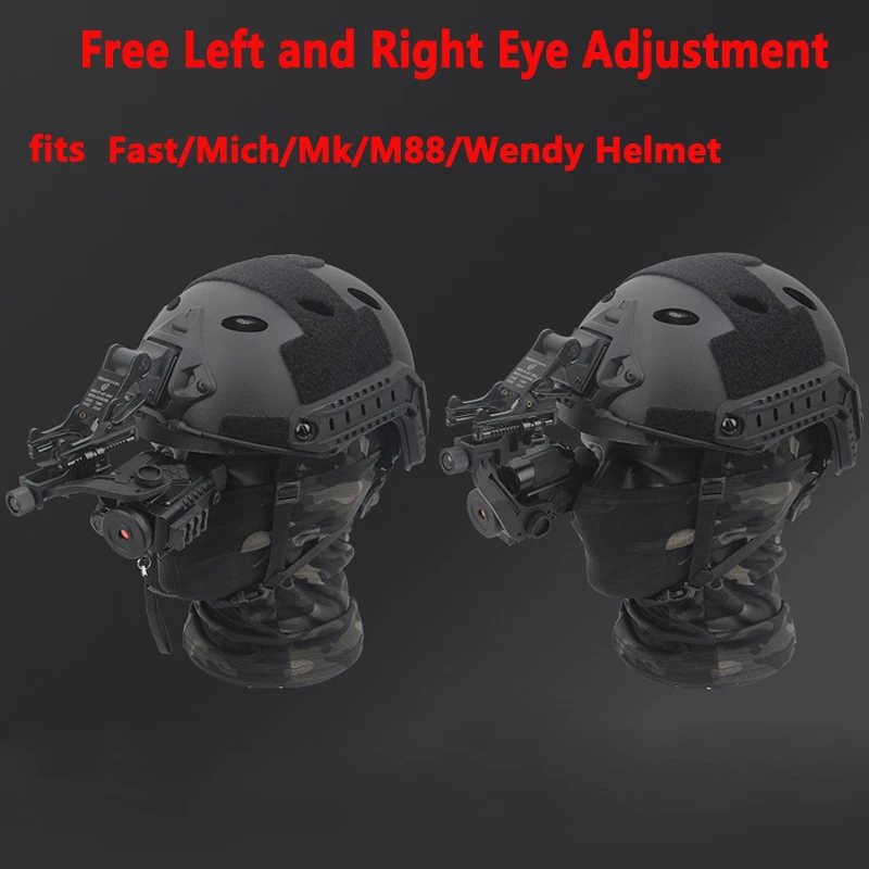 Tactical Metal NVG Mount With Aluminum J-ARM Mount Adapter for PVS-14 Night Vision Goggles fits Mich Fast Helmet Accessory