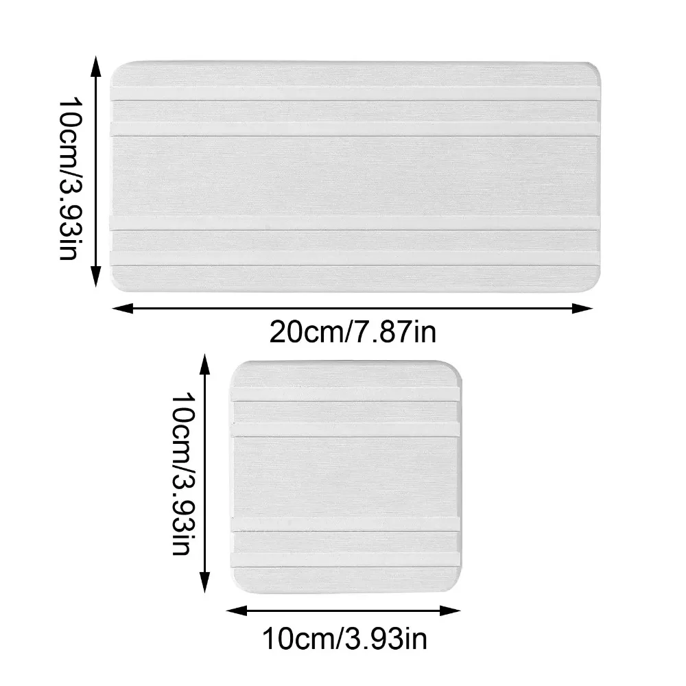 Absorbent Diatomaceous Earth Tray Quick Dry Sink Organizer Stone Soap Sponge Holder Kitchen Drying Mat Bathroom Countertop Tray
