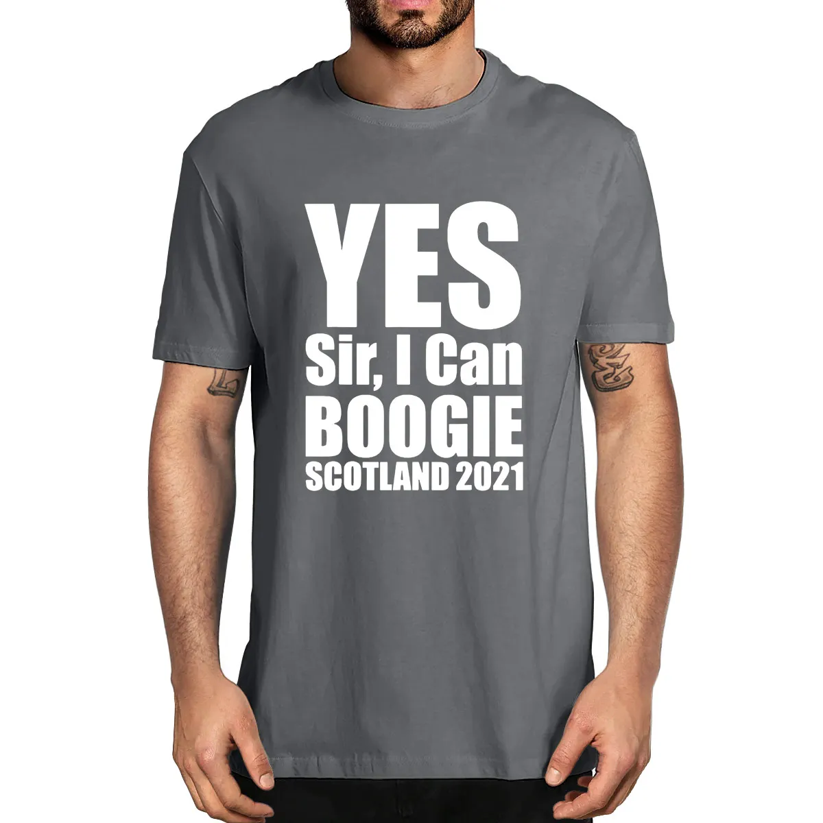 Unisex Cotton Yes Sir, I Can Boogie Scotland 2021 T-shirt,Euro 2021 Football Funny Summer Men's Novelty T-Shirt Harajuku Tee