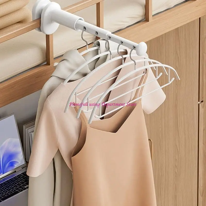 

Space Saving Folding Clothes Hanger Rack Accessory for Apartments and Dorms