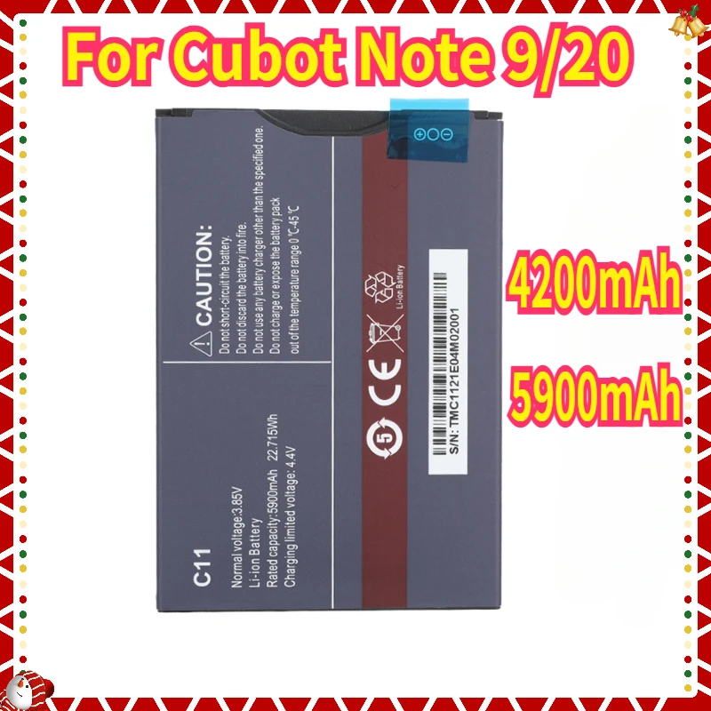 New For Cubot Note 9 20 Battery 4200/5900mAh High Capacity Replacement Battery