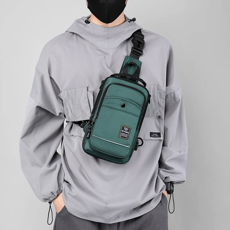 

Multifunctional Chest Bag Men's Fashion Shoulder Bag Korean Style Casual Waterproof Messenger Bag mochila sacoches hommes bags