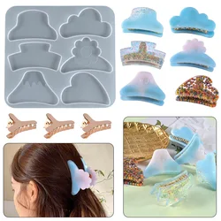 Hair Claw Clips Silicone Resin Molds Metal Geometric Barrettes Epoxy Molds For DIY Resin Women Hairpin Crafts Jewelry Making