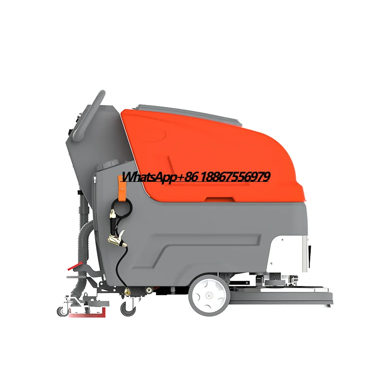 

Commercial Industrial Hand Push Floor Scrubber Vacuum Washing Machine for Restaurant Cleaning Equipment