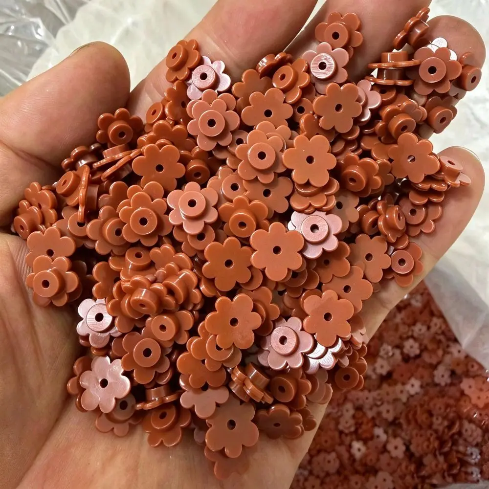 10mm 6 Petal Flower Particles Slime Fillers 100g Crunchy Squeeze Ball Fillers Heart Shape Pinch Stuffing Building Blocks