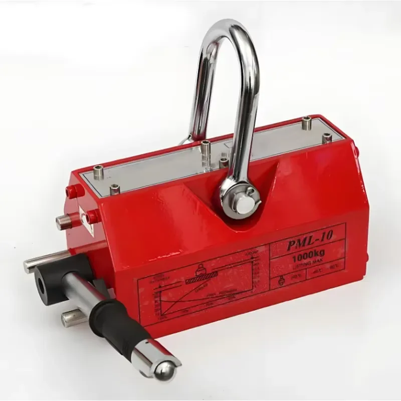 New 3 Tons Rectangular Permanent Magnetic Lifter Crane Protection Safety Eco-Friendly Features for Heavy Steel