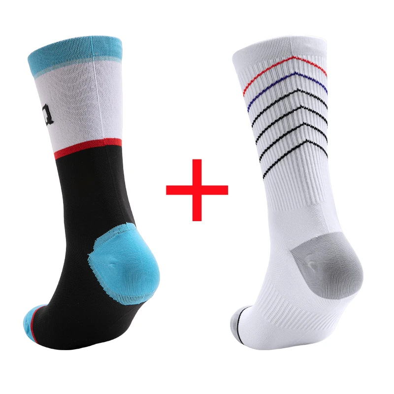 2 pairs New cycling socks High Quality compression socks men and women soccer socks basketball Outdoor Running Professional