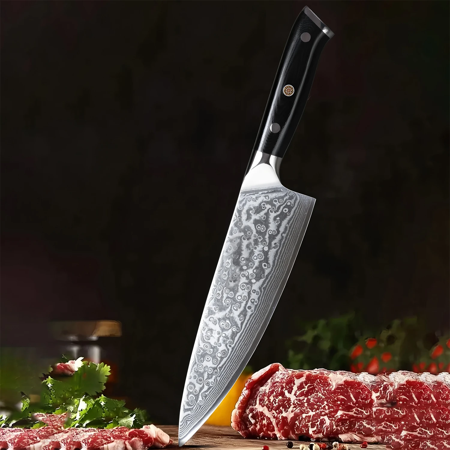 

Professional Chef Knife 67 Layer Damascus Steel Kitchen Knife Sharp Meat Vegetable Fruit Cleaver Knife Kitchen Cooking Tools