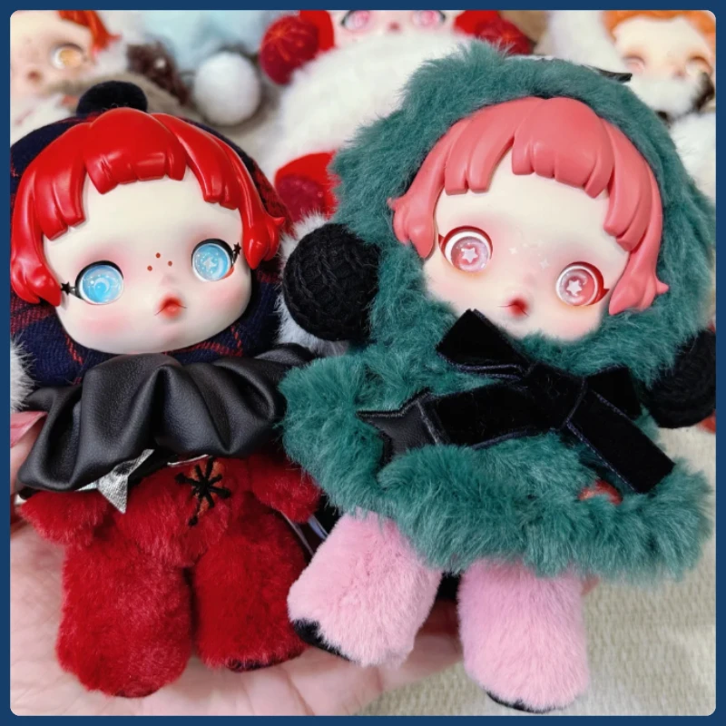 

Cute The Monster Heartbeat Macaron Series Blind Box Vinyl Keychain Pendant Doll Model Toy Surprise Box
