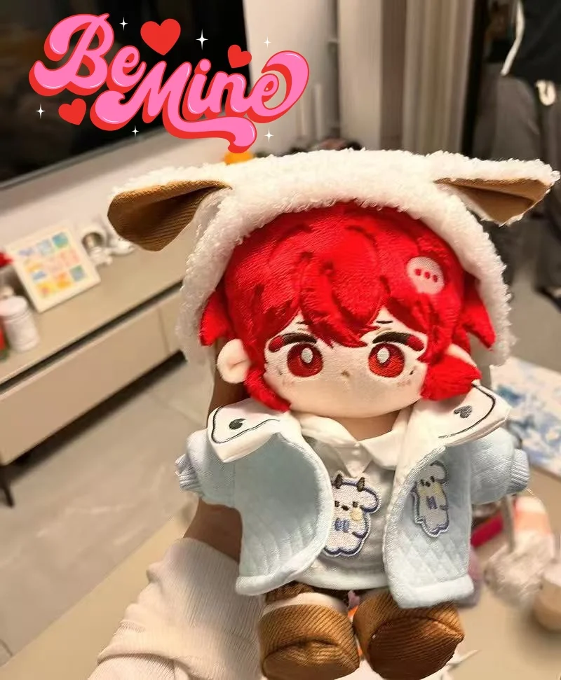 

20cm Genshin Impact Diluc Plushies Toy Dress Up Doll Exquisite Plush Cosplay Soft Plush Doll Body Dress Up Cotton Stuffed Toys