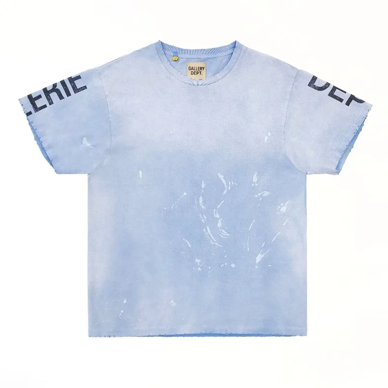 Gallery Dept vertical letter spray color short sleeve T-shirt