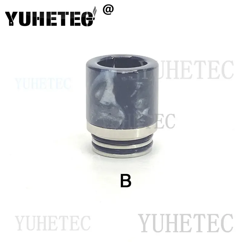 1ชิ้น810หยดปลายสแตนเลสเรซินสำหรับถัง TFV8/TFV12อุปกรณ์เสริมตัวเชื่อมต่อ MTL RTA ฝาครอบ