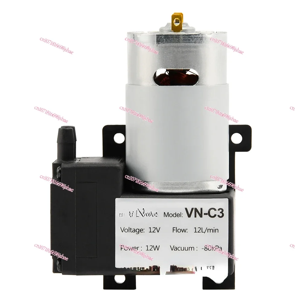 VN-C3 12V 12W 12L/min -80kpa Industrial Mini Electric Oil-free Pressure Air Pump Miniature Vacuum Pump