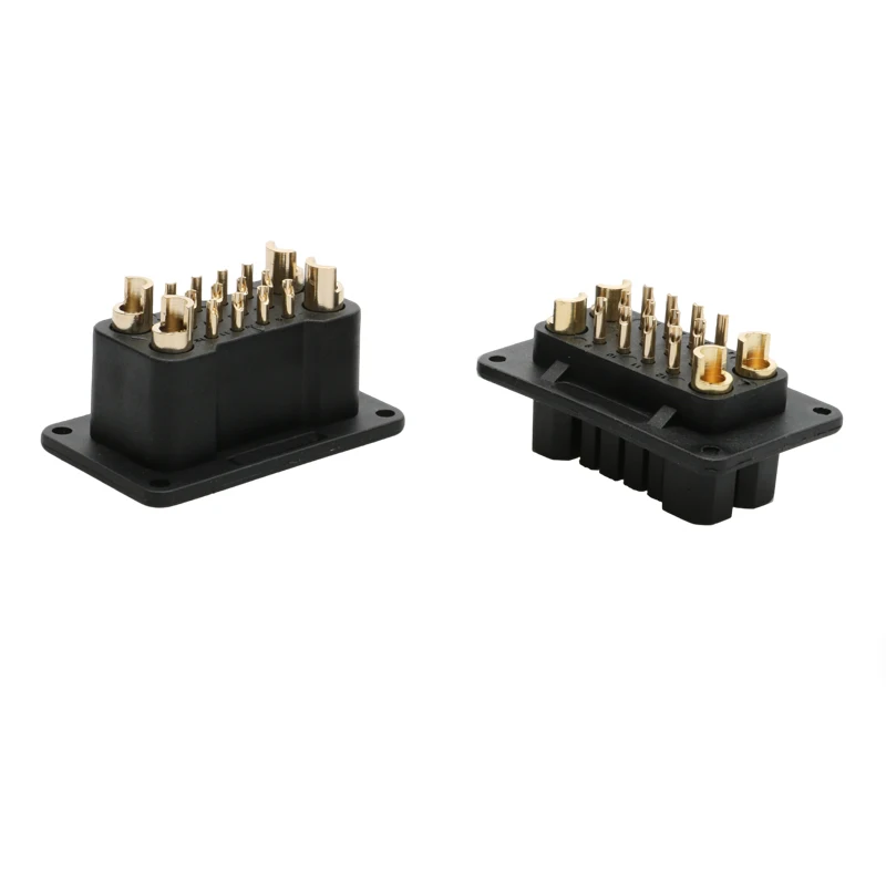 2Pairs 90A High Current Connector 4+12 Controller Plug Gold-plated Copper for RC Model Airplane Battery/Socket Power Connect