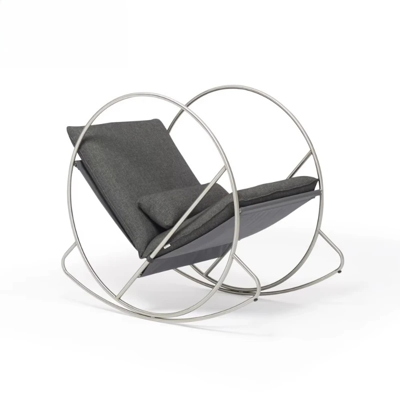 

Garden Furniture Modern New Design Stainless Steel Furniture Living Room Rocking Chair Sofa Cover White Sofa Chair