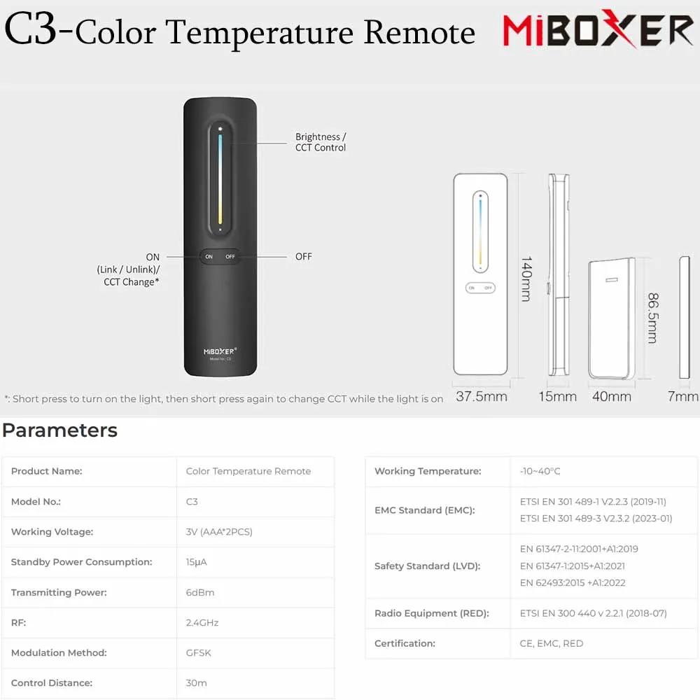 Miboxer Tuya Wifi 2in1 Led Strip Controller Tool-Free 5050 Cob Dim/Cct Met Rf Remotevoice/App Control Voor Amazon Alexa Google