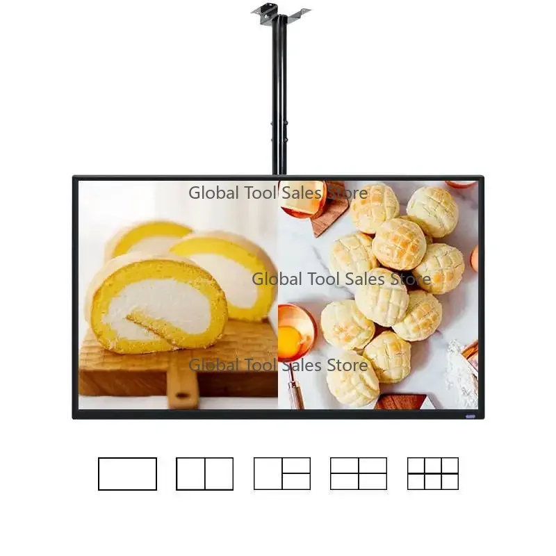 49 Inch Wall Mounted LCD Digital Signage Video TV High Quality Menu Screen for Business Hotel Bar Cafe Advertising