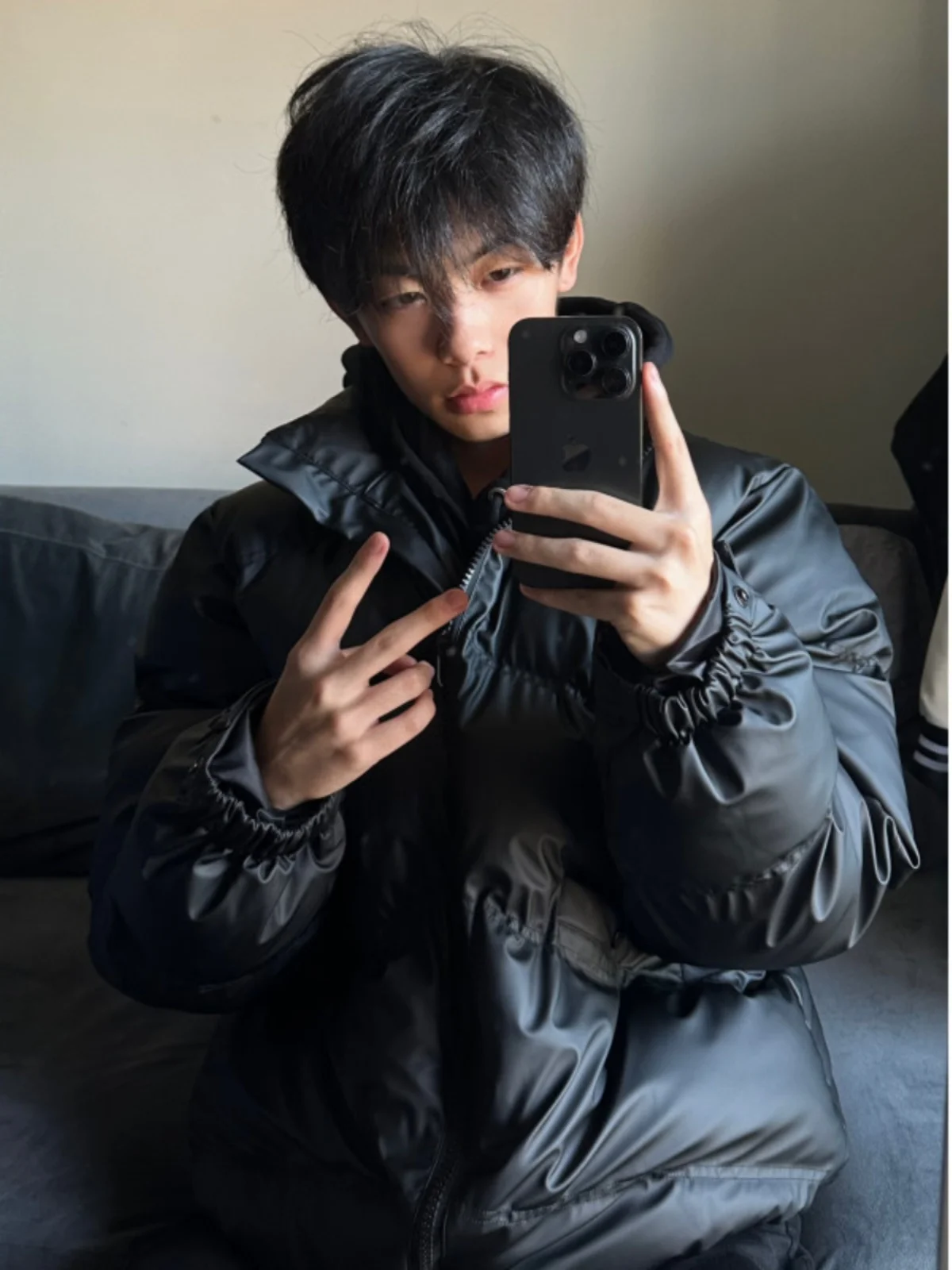 

Warmth PU Leather Cotton Jaet Men's Winter American Retro Windproof Sli Brand Bread Sle Stand Collar Casual Outerwear