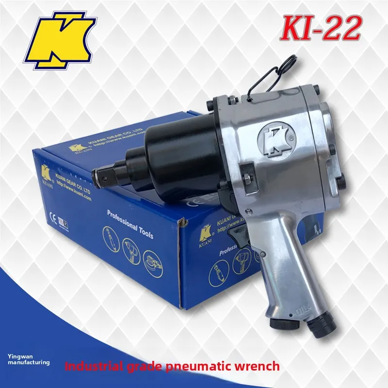 

Тайваньский пневматический ударный гайковерт Guanyi KI-22, мощный средний пневмоинструмент с высоким крутящим моментом, 3/4 дюйма
