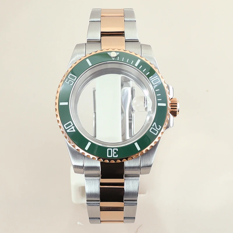 

NH35 watch Case Watchbands accessories 40mm For NH35 NH36 NH34 Miyota8215 Eta2824 Movement SUB Cases 28.5mmDial Sapphire Crystal