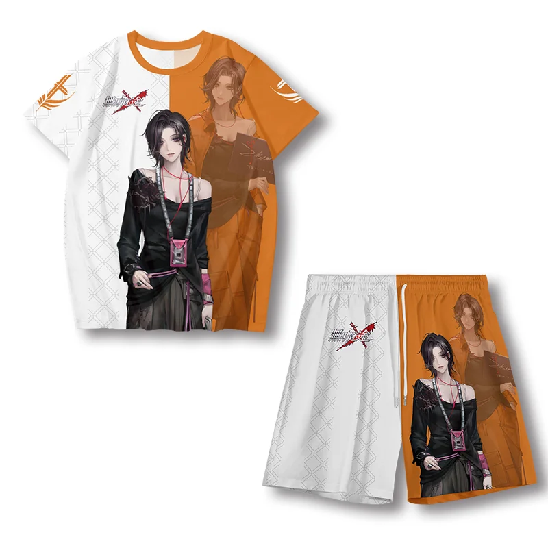 ชุดเสื้อยืดกางเกงขาสั้นลายพิมพ์ 3 มิติ ชุดเล่นเกม Path to Nowhere ปี 2025 สำหรับผู้ชายและผู้หญิง ชุดลำลองฤดูร้อน