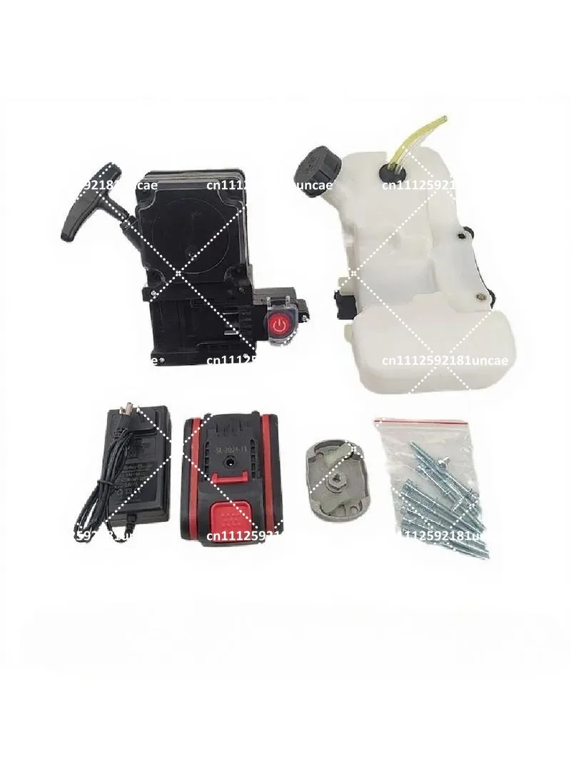 Heavy Duty Two Stroke Lawn Mower Pull Disc Electric Starter Hand Puller Ground Drill Accessory