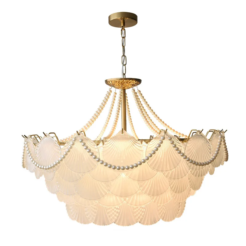 

Crystal American retro living room bedroom Internet celebrity cream wind