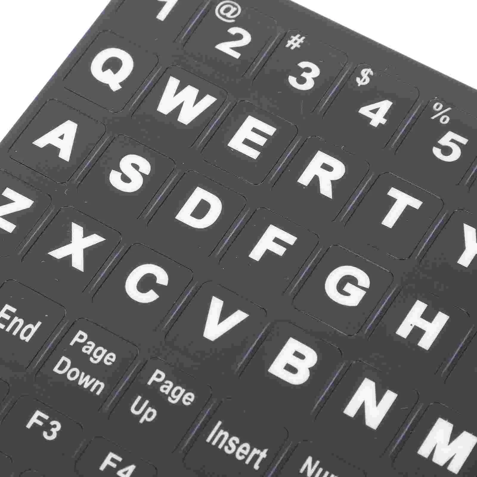 

3 Sheets Stickers for Laptops Keyboard Computer Letters Replacement English Tabs Notebooks