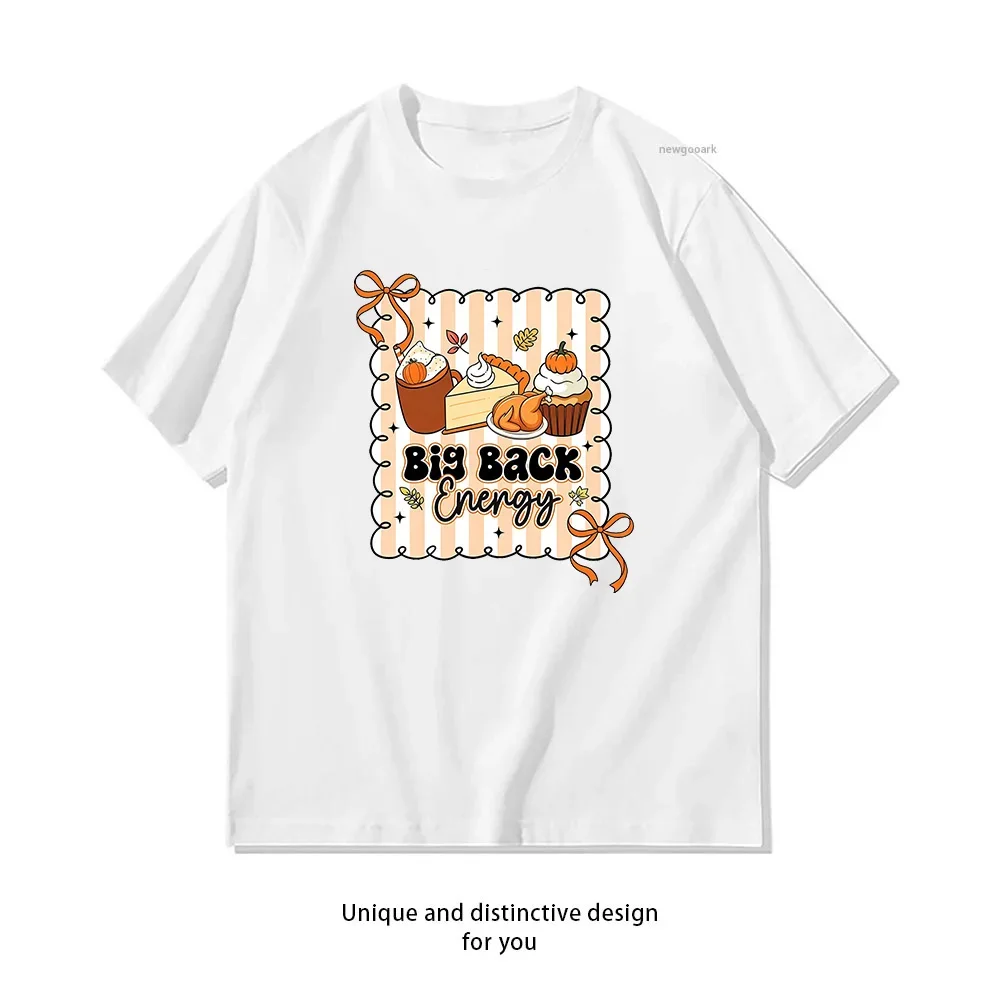 Funny Thanksgiving Gobble Turkey Autumn Pumpkin Pie T-shirt Woman Man Summer Cotton Graphic T Shirts Adult Camisetas Tops Tee