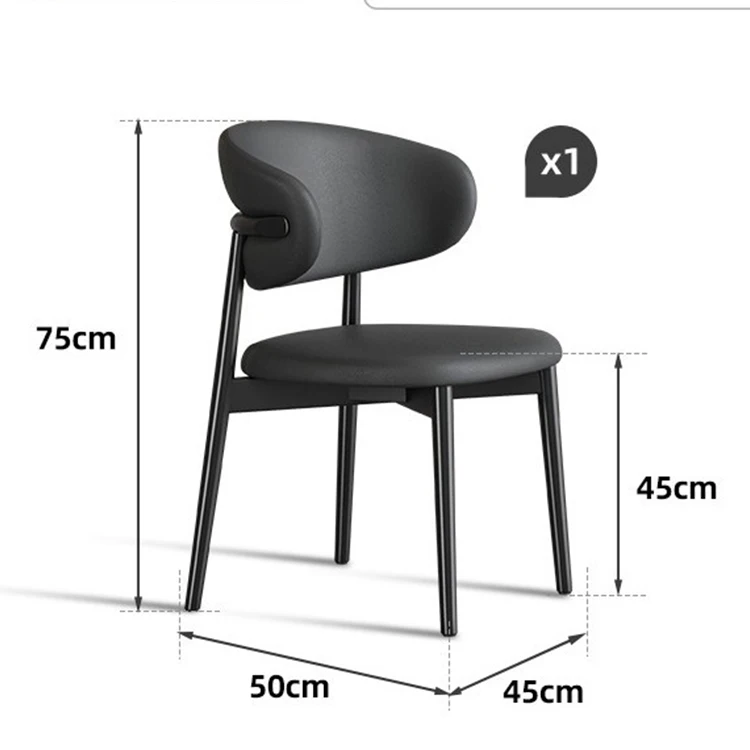 Vintage Dining Chairs Velvet Sherpa Wooden Nordic Style Comfortable Upholstered Furniture for Restaurant Events