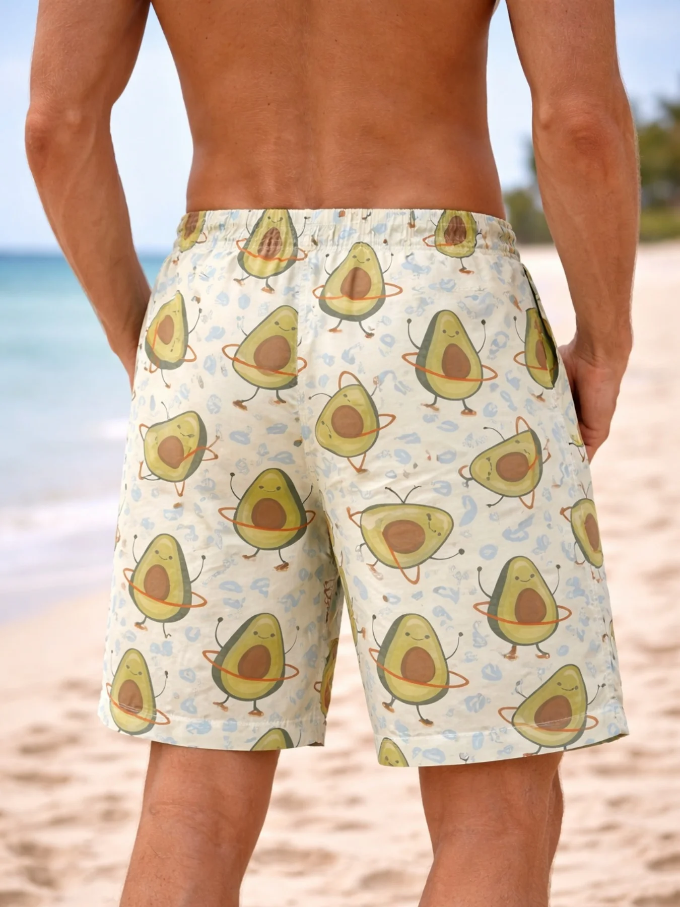 Men's Crime Scene Tape Rose Print Quick Dry Drawstring Summer Beach Board Shorts 2026